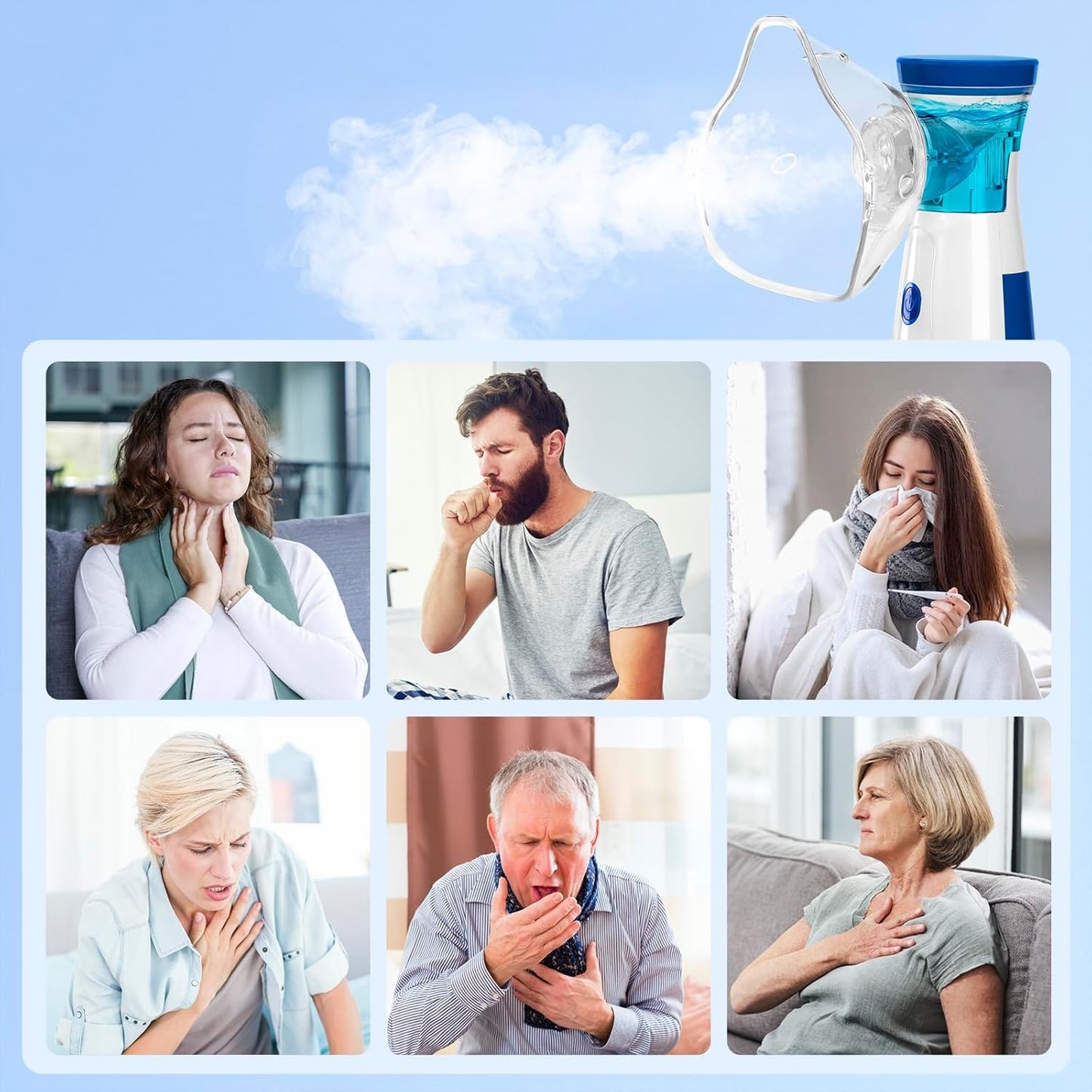 Mesh Nebulizer – Silent & Portable for Kids & Adults
