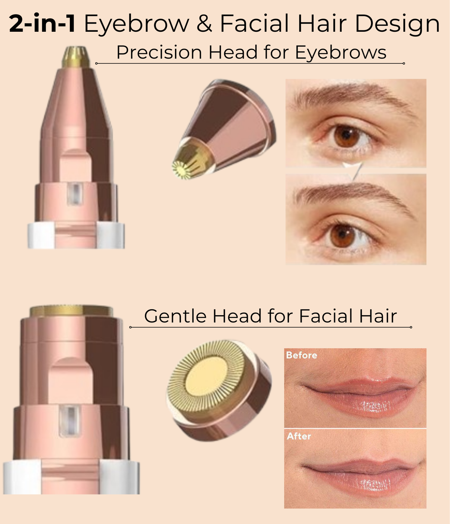 GlowME™ Painless & Precision Facial Trimmer